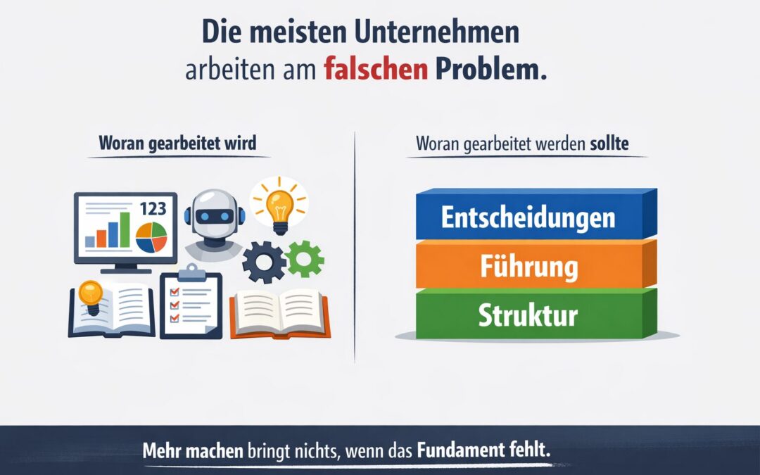 Die 3 Ursachen der häufigsten Unternehmensprobleme
